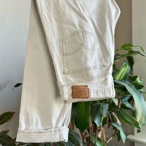 LEVIS 501s WHITE